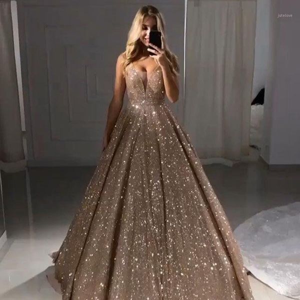 

bling bling сексуальные платья выпускного вечера 2020 новый дизайн линия погружая v-образным вырезом длина длина блеска официальное официаль, White;black