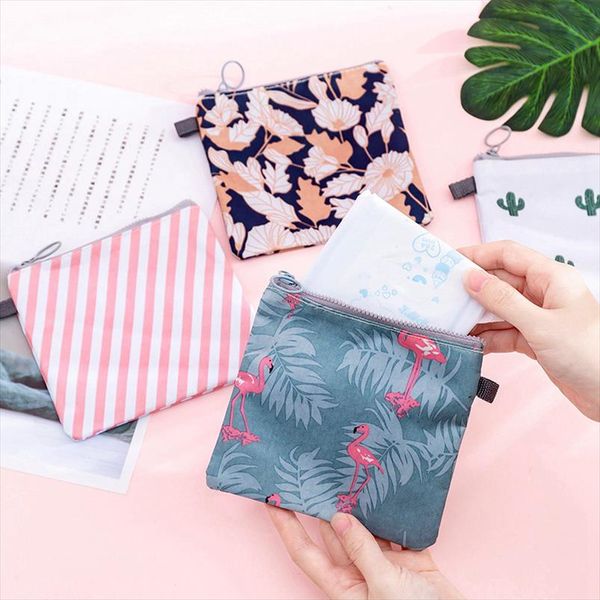 

cartoon flamingo makeup case travel zipper make up bath organizer storage cosmetic bag pouch toiletry wash beauty women
