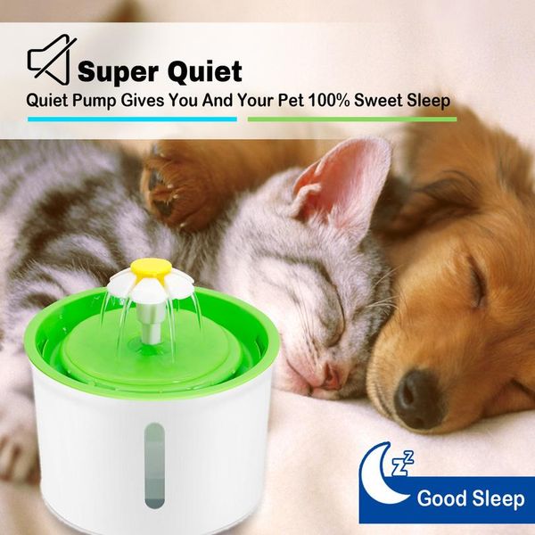 

1.6l matic cat dog water fountain led electric pet drinking feeder bowl usb mute dog cat water dispenser pets drinke jllvoh