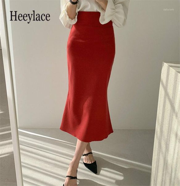 

elegant office lady skirt women trumpet mermaid vintage skirts bodycon high waist skinny ruffles female midi skirts1, Black