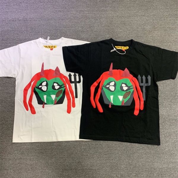 

2021 new foaming printing cpfm.xyz social studies tee men women black white streetwear t-shirts clothing harajuku uift, White;black