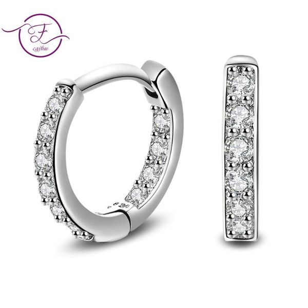

authentic circle earrings for women silver 925 color wedding statement jewelry brincos sce498, Golden;silver