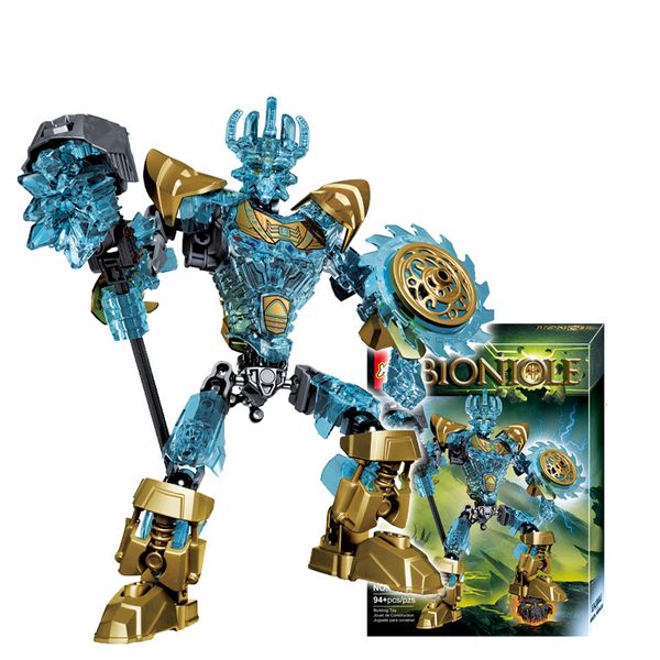 

bionicle 94pcs ekimu the msdk maker figures 613-1 building block toy set for boy compatible all brands 71312 bionicle 1008