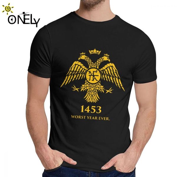 

спорт spqr 3d печать византийского eagle 1453 homme tee shirt for мужской высокий 100% хлопок футболка классической круглой шеи