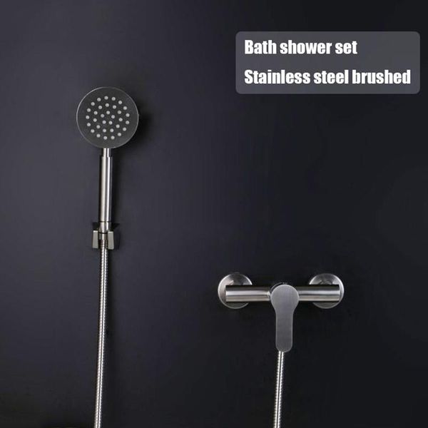 

bathroom sample shower set stainless steel mixer bath shower faucet with handheld shower head bathtub faucet valve bbybjl lipper