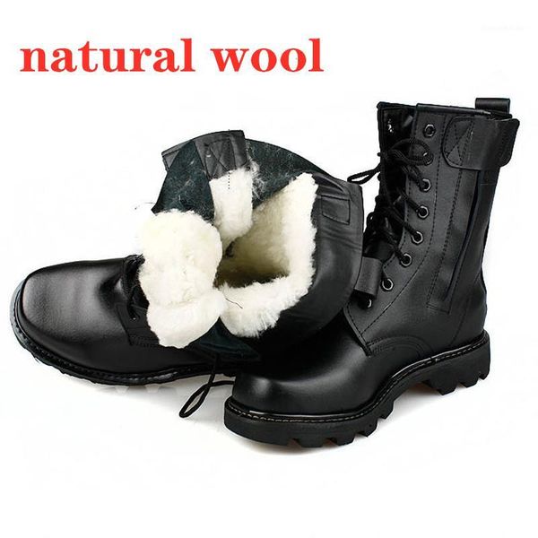

boots 2021 safety shoes 37~46 winter men fashion waterproof leather man boots1, Black
