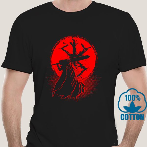 

3575a berserk guts man summer fashion custom new casual short sleeve round collar 6xl sport hooded sweatshirt hoodie t shirt