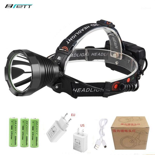 

head lamp led rechargeable t40 lamp beads usb mobile power function outdoor camping hunting cave adventure led headlight1