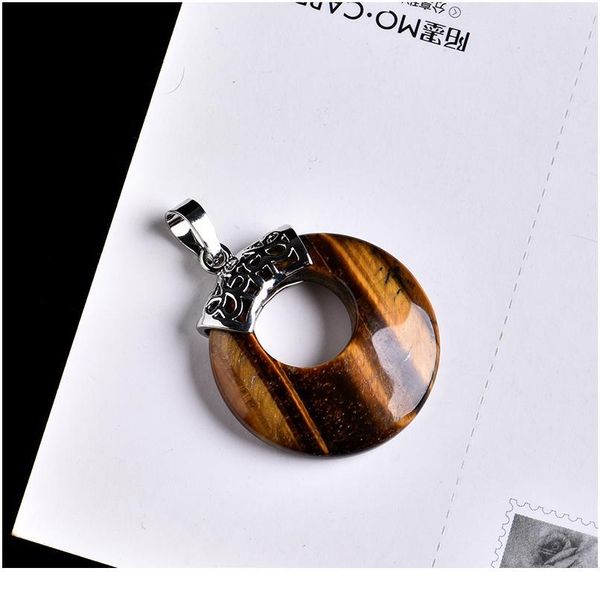 

1pc natural crystal mineral jewelry rose quartz safety buckle guardian fashion couple pendant necklace pendant gift jllfqx, Black