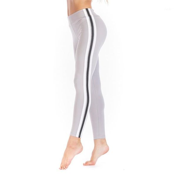

women fitness leggings trousers high waisted skinny trousers pants ladies casual sport pants leggings wvlg4240-bl-os1, Black
