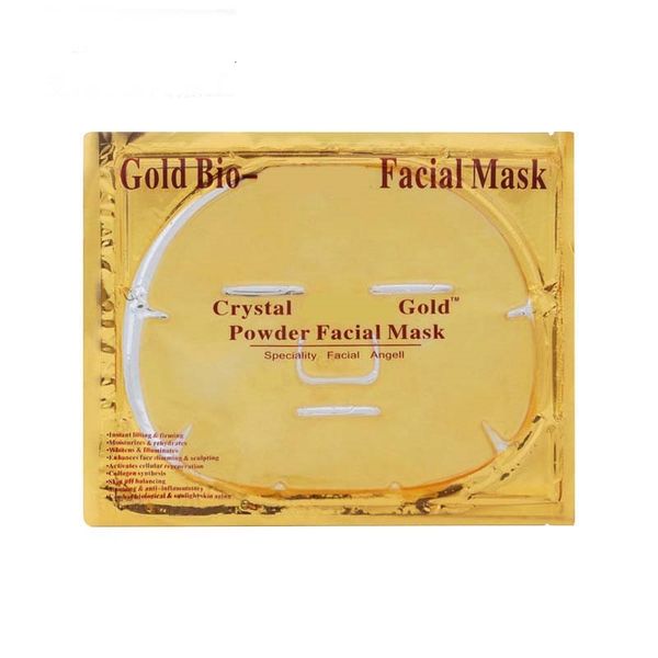 Золотые маски для лица Глубокая пополнение пополнения лицевой маски для лица с золотой порошок для ухода за кожей
