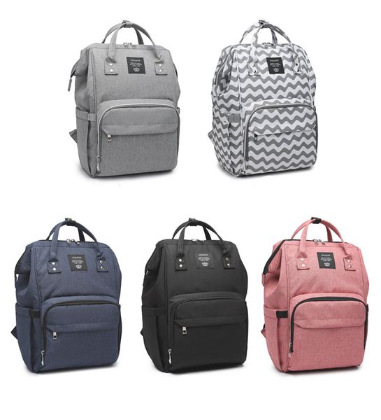 

lequeen fashion mummy backpacks multifunctional baby nappy diaper bags mommy maternity backpacks with stroller hooks lpb43 lj201013