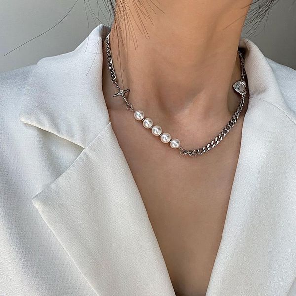 

necklace for women love pearl necklace women fashion new neck chain jewelry wholesale, Silver