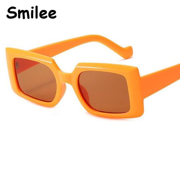 

sunglasses unique charm orange rectangle women men 2021 hip hop instagram trendy colorful small frame sun glasses square sunnies, White;black
