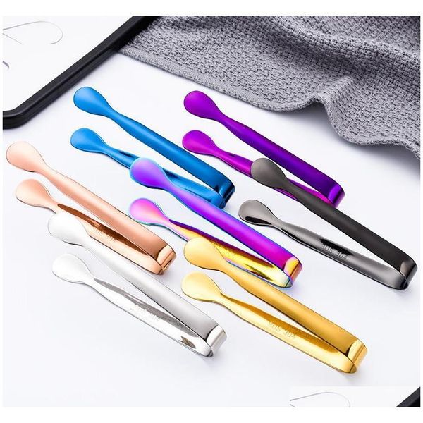 

mini sugar clip 304 stainless steel tweezer ice cube tong clamp coffee little tea clips nipper kitchen bar tool gh053 fiyul