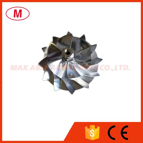 

t04s 48.80/70.00mm 6+6 blades forward high performance turbocharge turbo billet compressor wheel/aluminum 2618/milling compressor wheel for