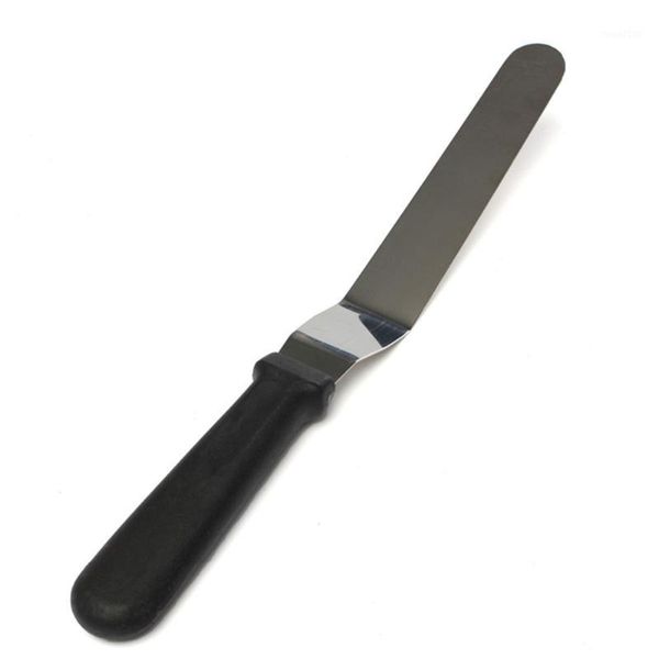 

wholesale- new 2017 8" plastic handle straight cake spatula smooth filling icing tool cake decorating tools 11-3051