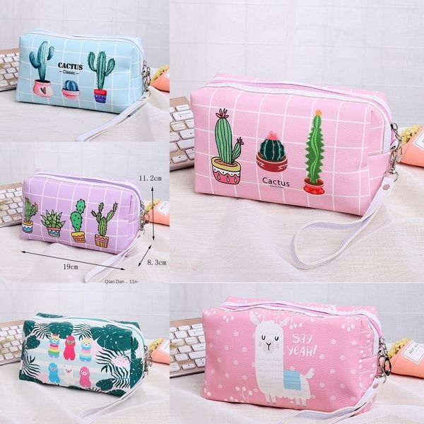 

opfvj new japanese and korean cartoon clutch ksxcc pillow women's cosmetic cosmetic storage storage bag travel wash bag cute