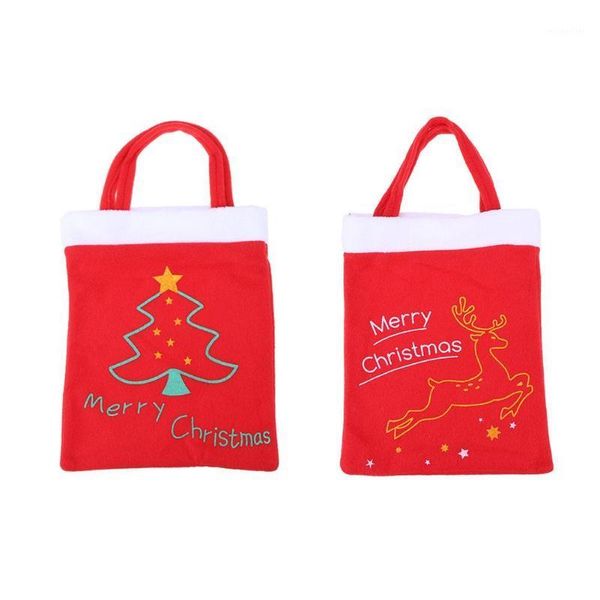 

christmas decorations pattern gift bag storage pouch xmas supplies red1