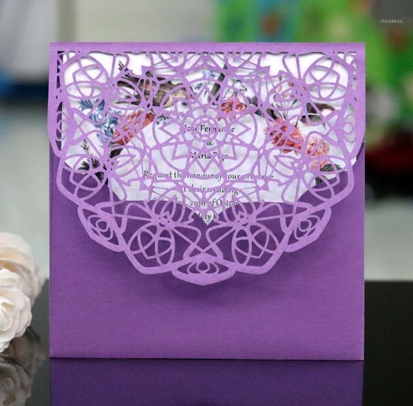 

50 set laser cut pocket invitation card wedding greeting cards for wedding party business decor supplies1