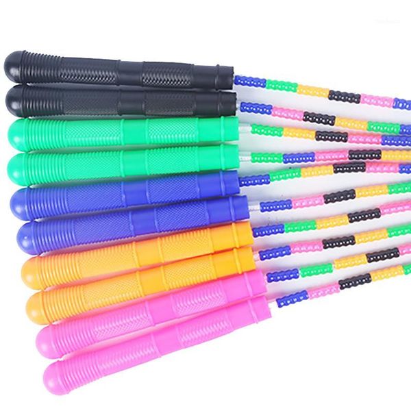 

jump ropes colorful pvc children sports rope kids bamboo non-slip handle hard bead yoga skipping1