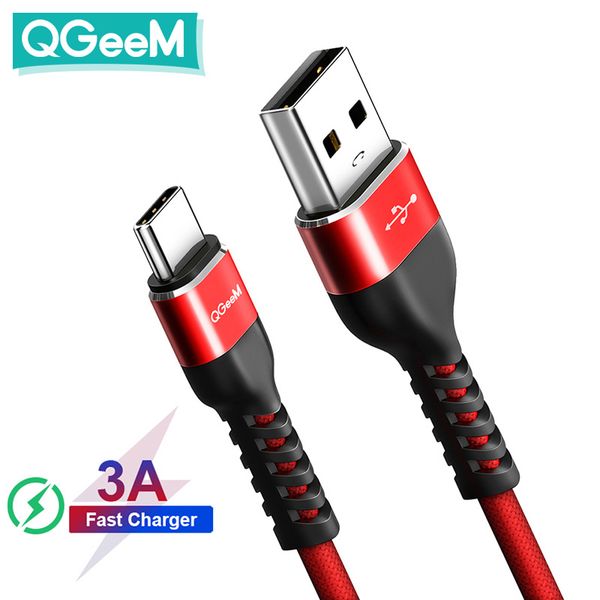 

qgeem type c usb-c mobile phone fast charging charger cable for samsung galaxy s9 huawei mate 20 xiaomi usb type-c