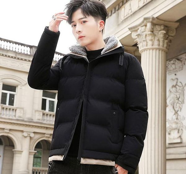 

2020 new cotton-padded jacket men winter winter jacket mens coat 282, Black