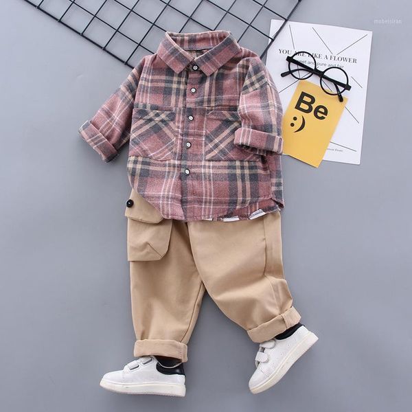 2020 Bahar Bebek Erkek Giyim Seti Bebek Hediye Seti Toddle Boy Giysileri Tops + Pantolon Eşofman Yenidoğan Erkek Outfit1