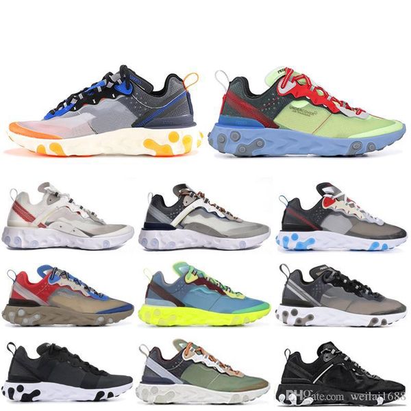 

2019 epic react element 87 undercover men shoes undercover green stripe black women fashion luxury mens women designer sandals shoes