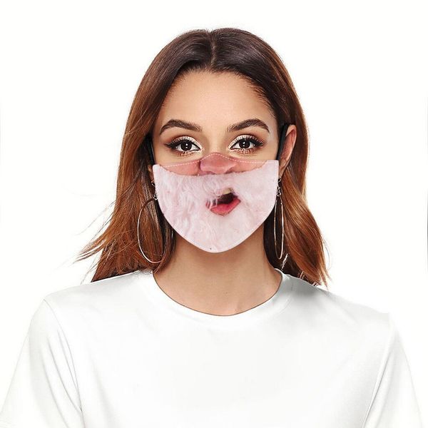 

women funny beard christmas cosplay designer men dust windproof protect reusable mask cover cotton