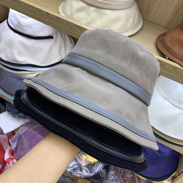 

fall new simple 2019 and winter versatile eaves women's korean plain temperament art big hat, Blue;gray