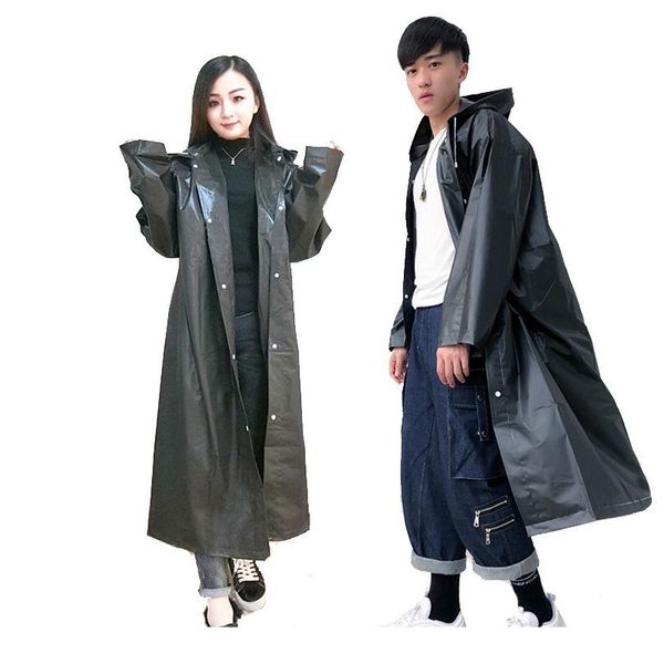 

men and women raincoat waterproof hooded cover quality rain poncho coat impermeable cloaks transparent rainwear w bbyumk