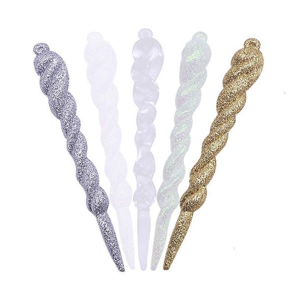 

10pc simulation ice ornament xmas prop winter frozen party christmas tree hanging decoration happy n