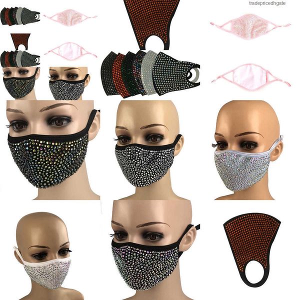 

bling diamond dustproof protective mask pm2.5 mouth fashion masks washable reusable v5u6 2nt8