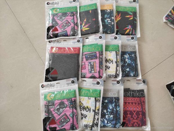 

promotion method random ethika men's skateboard sports underwear boxer hip hop rock special fashion street quick dry underwea 0454