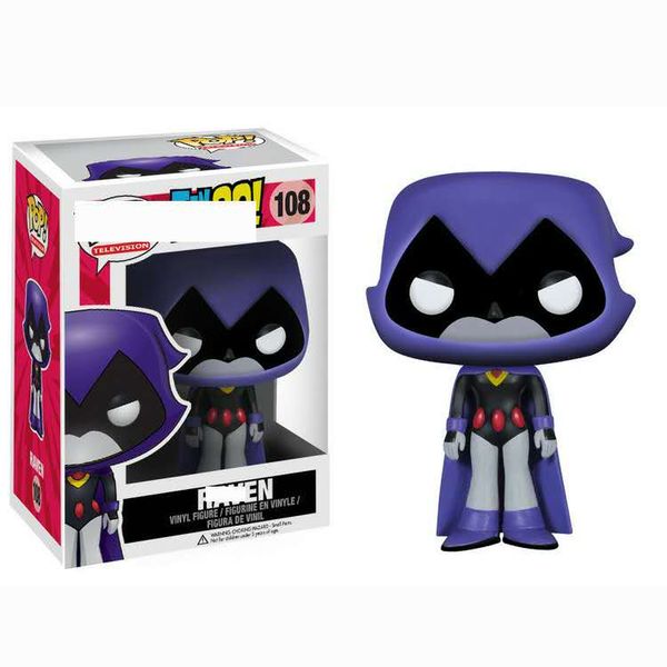 

funko pop teen titans attack raven raven raven hand office model toy 108#