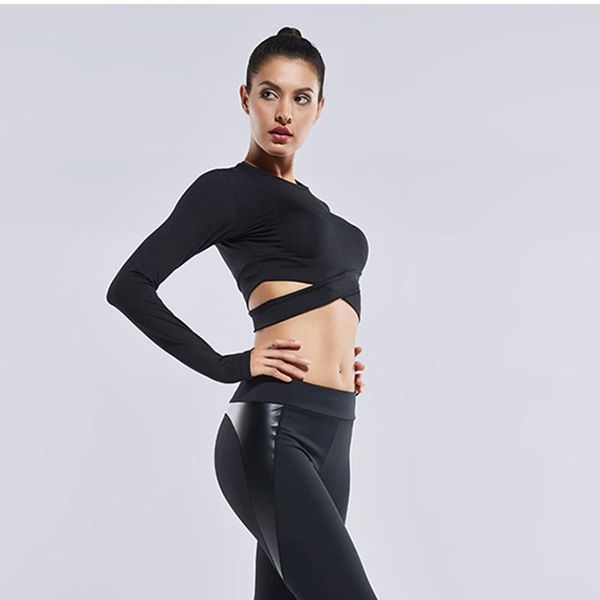 

yoga outfits 2021 blue black rose sports gym women fitness t shirt woman long sleeve mesh womens sport wear, White;red