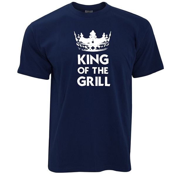 

2018 fashion short sleeve king of the grill bbq chef cook masterchef burger steak grilling retro sport hooded sweatshirt hoodie t shirt
