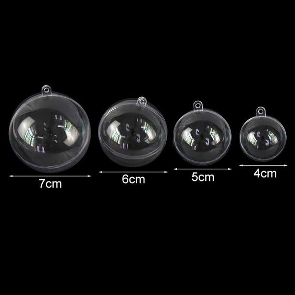 

10pairs 4 7cm christmas tree decorations balls transparent open gift present box hanging ornament christmas decorations for home wmtavv
