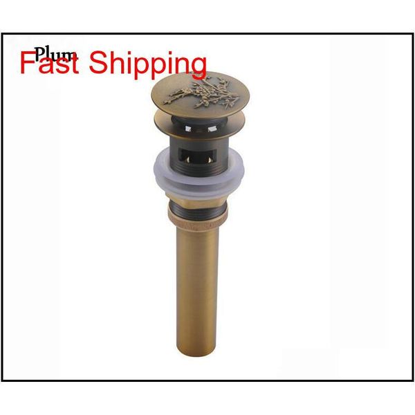 

antique brass flower arts bathroom basin sink drain po jllhxd bdetrade