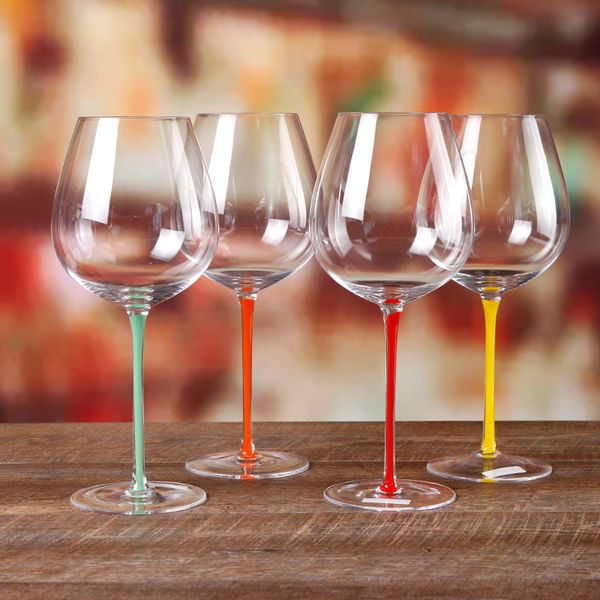 

high-end burgundy red wine crystal big belly goblet bordeaux champagne luxury wedding banquet toast glass q1222