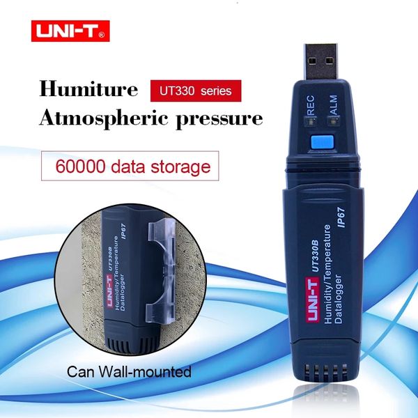 UNI-T UT330A UT330B UT330C Цифровой температура влажность USB Logger 60000 Temp Recorder Logger