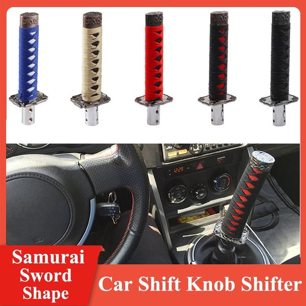 Universale 200 MILLIMETRI/300 MILLIMETRI JDM Katana Samurai Spada Pomello Del Cambio Con Adattatori Pomello del cambio accessori auto