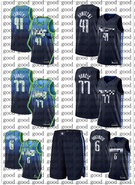 

77 doncic men+kids jersey kristaps 6 porzingis 2020 dalla mavericks dal swingman jersey kristaps 6 porzingis 77 doncic new jersey, Black