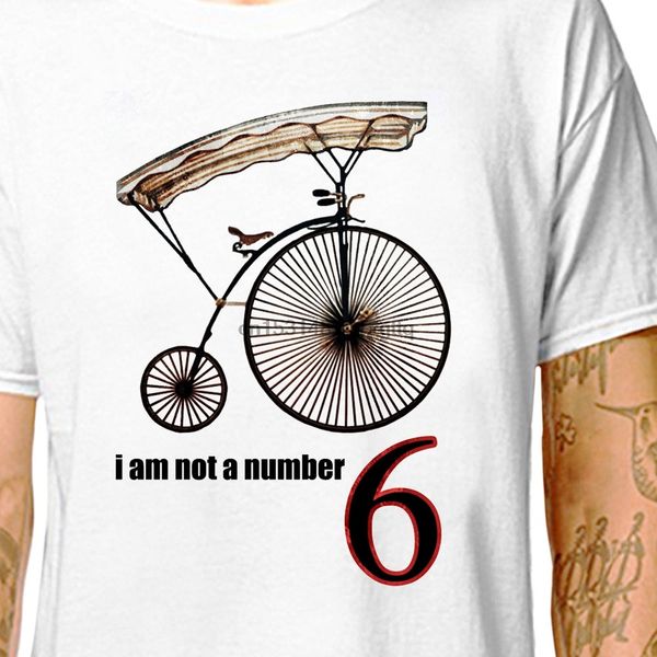 

the prisoner i am not a number 100% cotton lazycarrot penny farthing cult british scifi number 6 hoodie designers t shirts sweatshirt