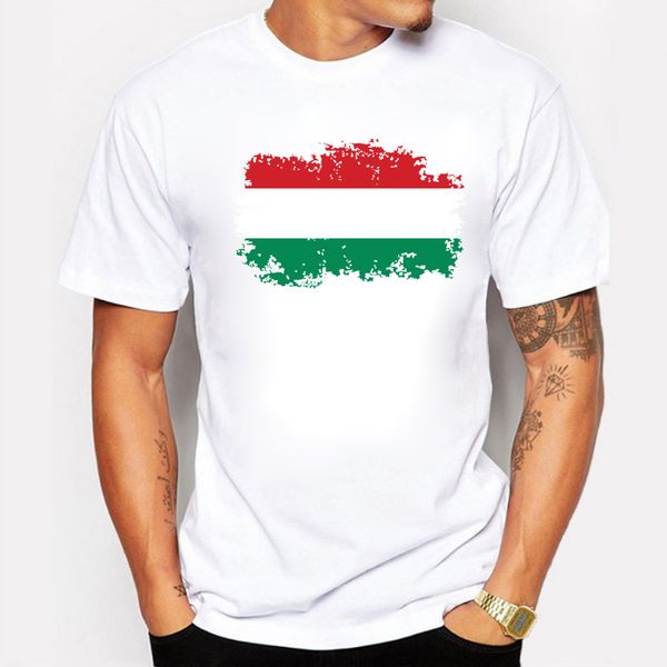 

blwhsa fashion hungary national flag fans cheer men's european o neck white summer for sport hooded sweatshirt hoodie men t shirt