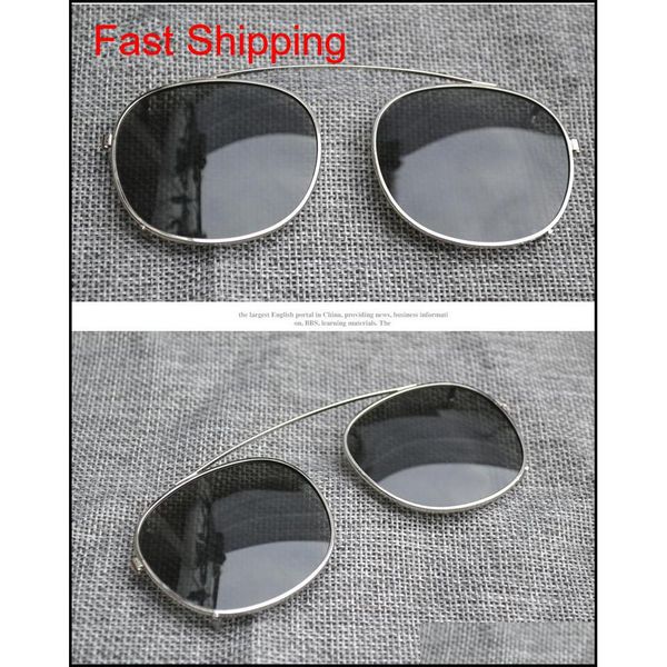 

2017 clips two size johnny depp style glasses clip men retro vintage polarized clip women sungla qylkwa beauty888