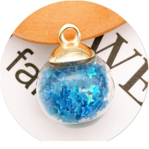 

10pcs 21x16mm transparent glass bead pentagram christmas decoration pendant diy handmade earring material jewelry acc qylznv