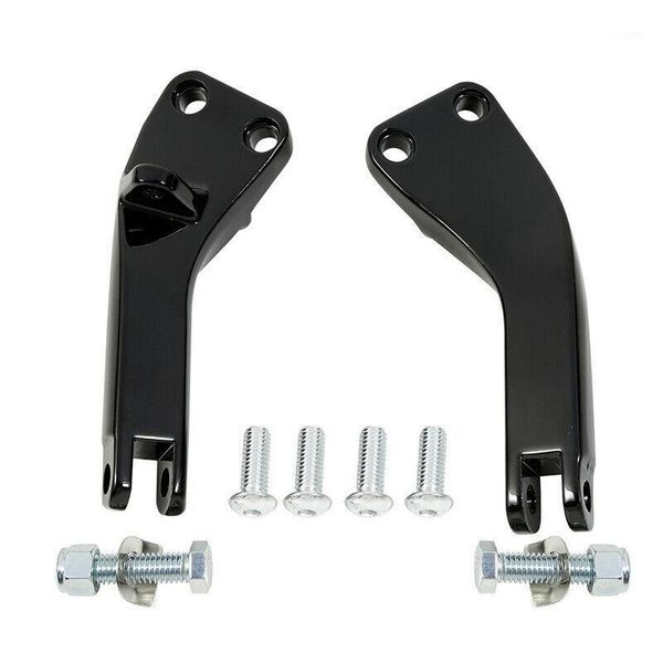 

pedals motorcycle chrome/black passenger foot peg mounting brackets for dyna wide glide street bob 2006-2021 071