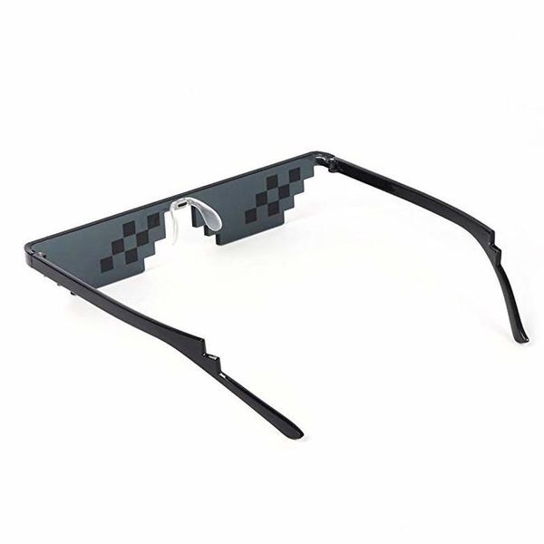 

new 8 bit thug life sunglasses pixelated men women brand party eyeglasses mosaic uv400 vintage eyewear gift toy glasses2021